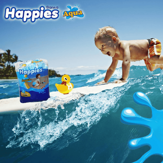 Happies Aqua Pants Large +14kg, 11 + 2 Free Diapers