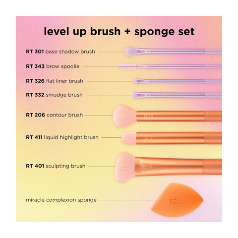 Fattal Online - Buy Real Techniques Level Up Brush And Sponge Kit in ...