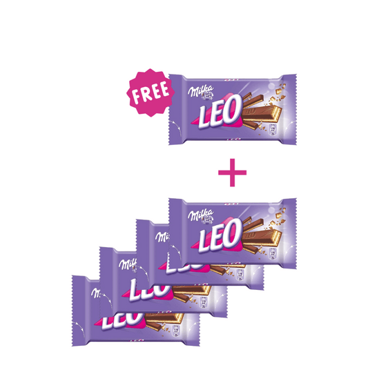 Milka Leo 4 Fingers 33g, Pack of 4+1 Free