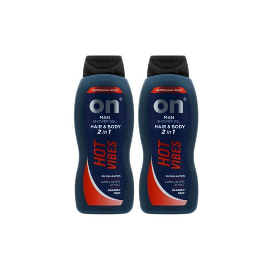 On Shower Gel 2In1 Men Hot Vibes 2x650ml, 20% OFF