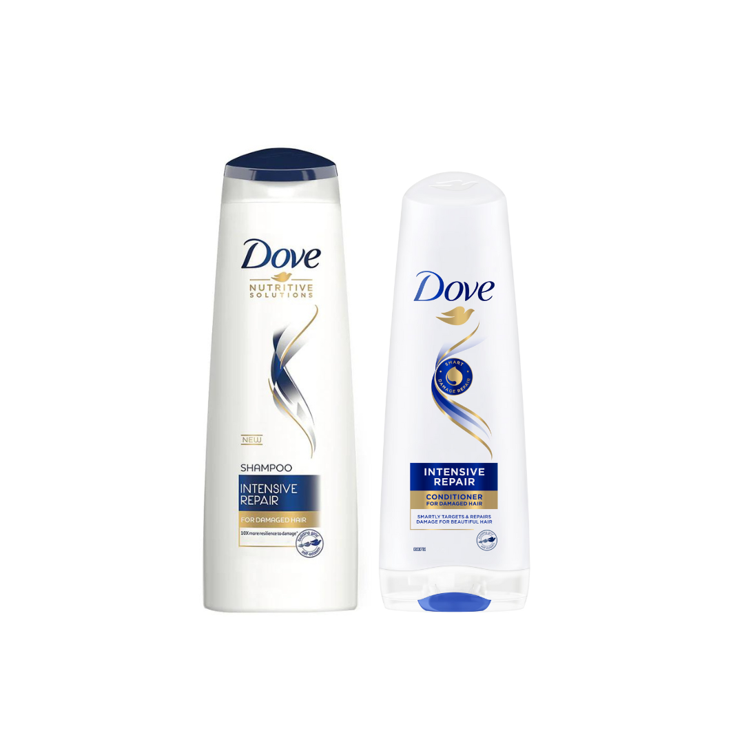 Dove Intense Repair Shampoo 400ml + Conditioner 350ml, 30% OFF