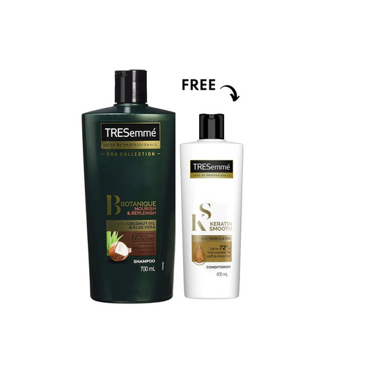 TRESemmé Shampoo, Nourish Replenish 700ml & Cond. Keratin Free