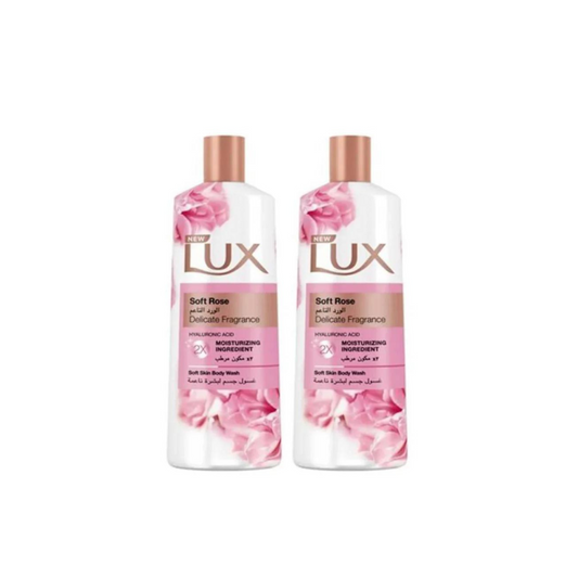 Lux Perfumed Body Wash Soft Rose 2x500ml, 15% OFF