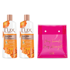 Lux Body Wash Sweet Dahlia 2x500ml, 15% OFF