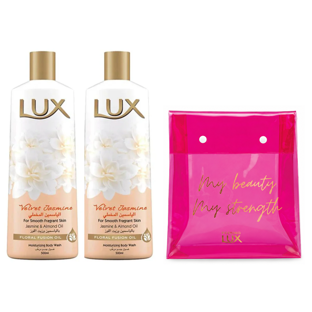 Lux Body Wash Velvet Jasmine 2x500ml, 15% OFF