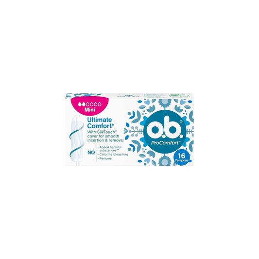 O.B. Tampons Procomfort Mini Normal 16's, 20% OFF