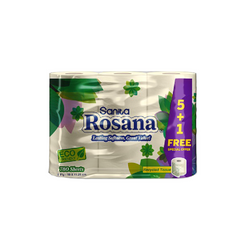 Rosana Toilet Paper Eco Friendly, Pack of 5 + 1 Free