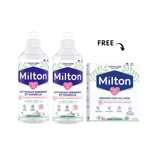 Milton Baby Bottle Cleaner 2x500ml Get Desinfectant Du Linge Free