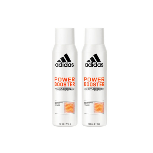 Adidas Deodorant Women Power Booster 150ml, 2 @ 25% OFF