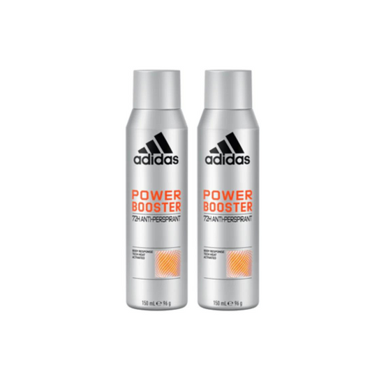 Adidas Deodorant Men Power Booster 150ml, 2 @ 25% OFF