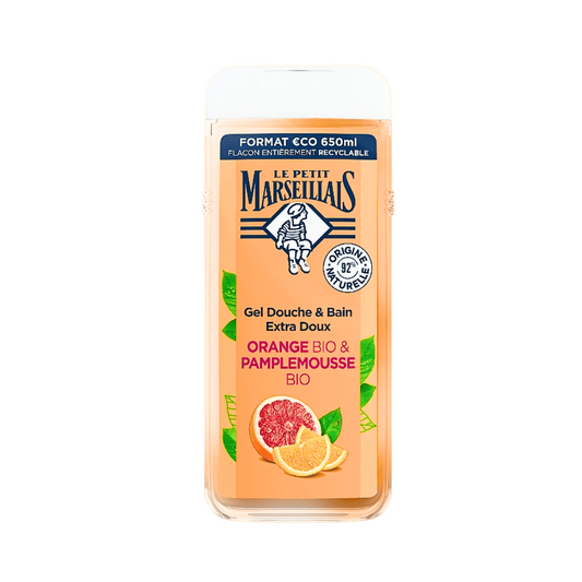 Le Petit Marseillais Shower Gel Orange Pamplemousse Bio 650ml
