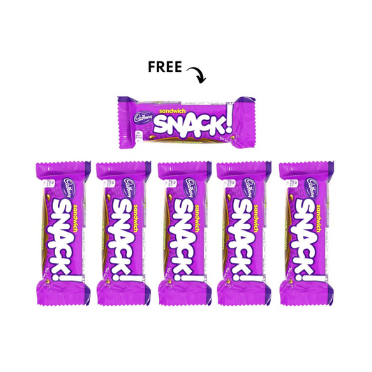 Cadbury Snack Sandwich 22G, 5+1 Free