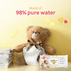 Johnson's Baby Wipes Extra Sensitive, 56s, Pack of 2+1 Free