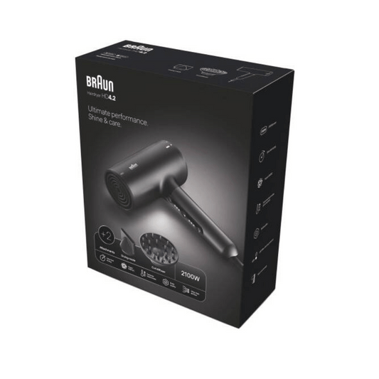 Braun Hairdryer HD4.2, 2100W Electro Black