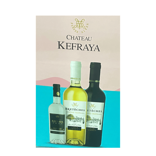 Château Kefraya Coffret Breteches White & Red + Arak 375ml Free