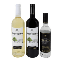 Château Kefraya Coffret Breteches White & Red + Arak 375ml Free