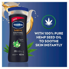 Vaseline Men Soothing Body Lotion 400ml