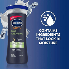 Vaseline Men Fast Absorbing Body Lotion 400ml