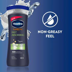 Vaseline Men Fast Absorbing Body Lotion 400ml