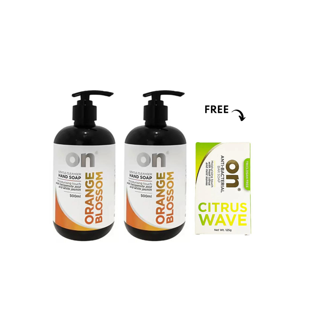 ON Hand Soap Orange Blossom 2x500ml, Get Soap Free