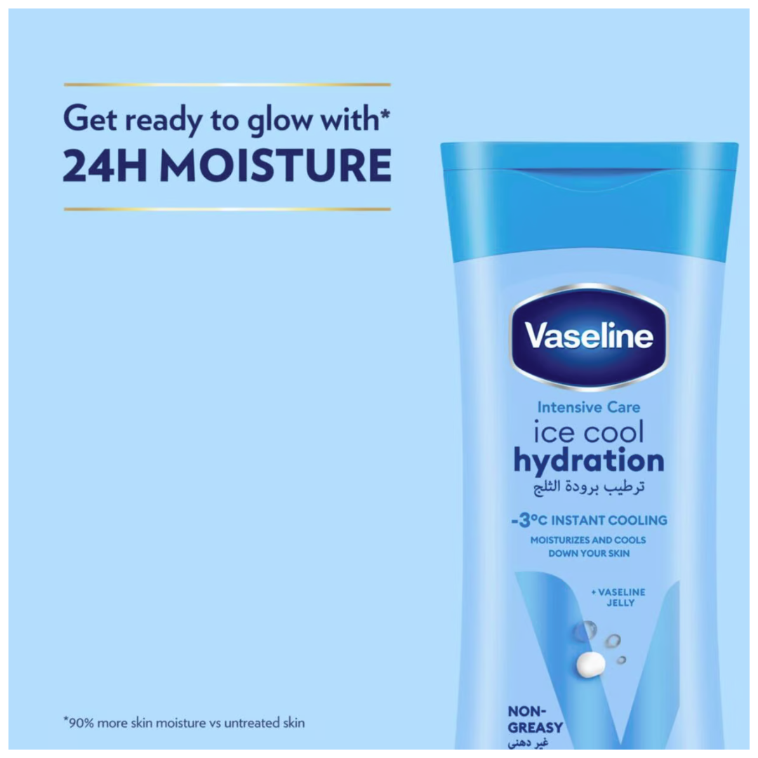 Vaseline Intensive Care Body Lotion Ice Cool Hydration, 200ml