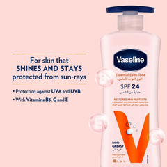 Vaseline Even Tone Body Lotion UV Lightening, SPF24, 400ml