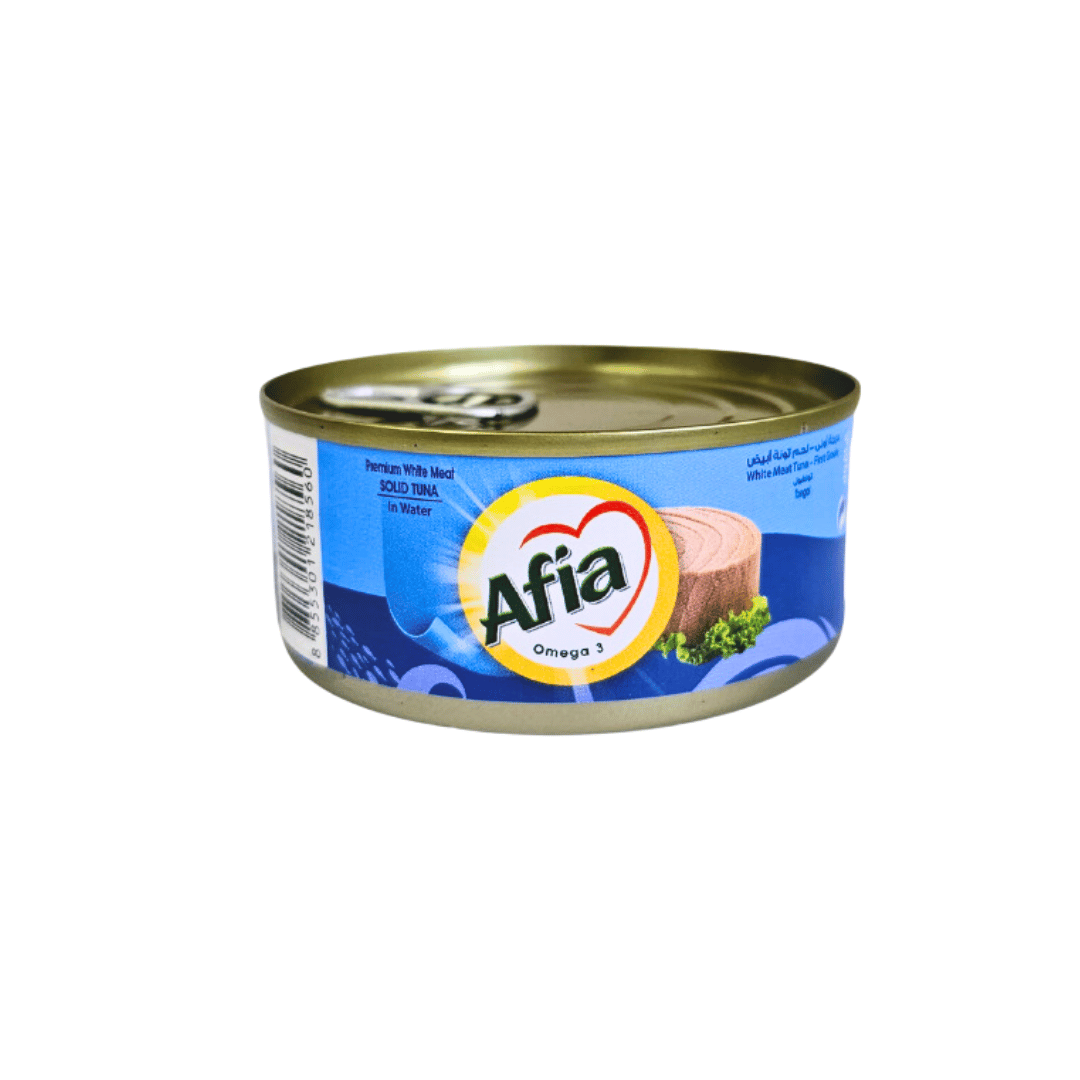 Afia Tuna White Tongol Solid In Water, Light 160g