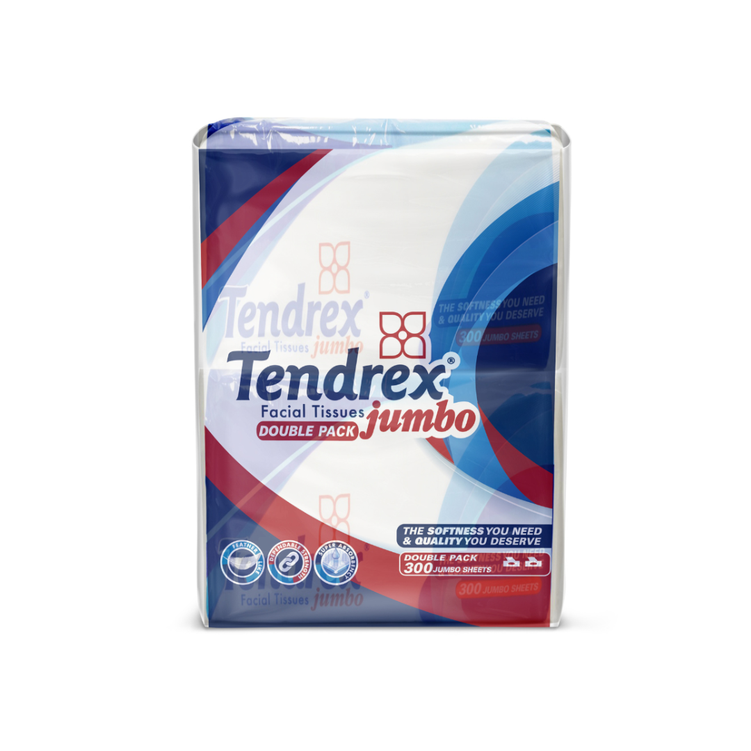 Tendrex Facial Tissue Jumbo 2x300 Sheets