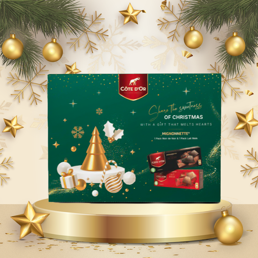 Cote D'Or Mignonettes Christmas Coffret Milk & Noir x48