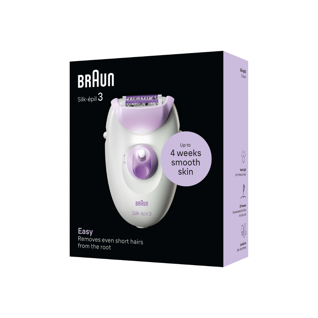 Braun Silk-Epil 3 3000 Epilator SE3-000 Purple