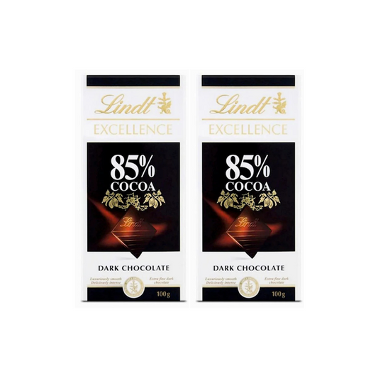 Lindt Excellence Dark 85% 100g, 2 @ 20% OFF