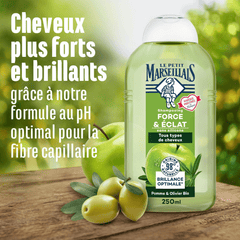 Le Petit Marseillais Bio Shampoo Force & Eclat, Pomme & Olivier, 300ml