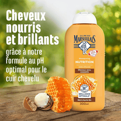 Le Petit Marseillais Bio Shampoo Nutrition Miel et Karité, 300ml