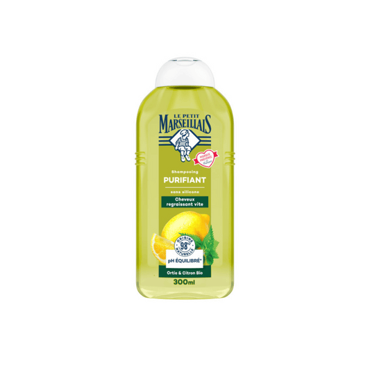 Le Petit Marseillais Bio Shampoo Purifiant Ortie & Citron, 300ml