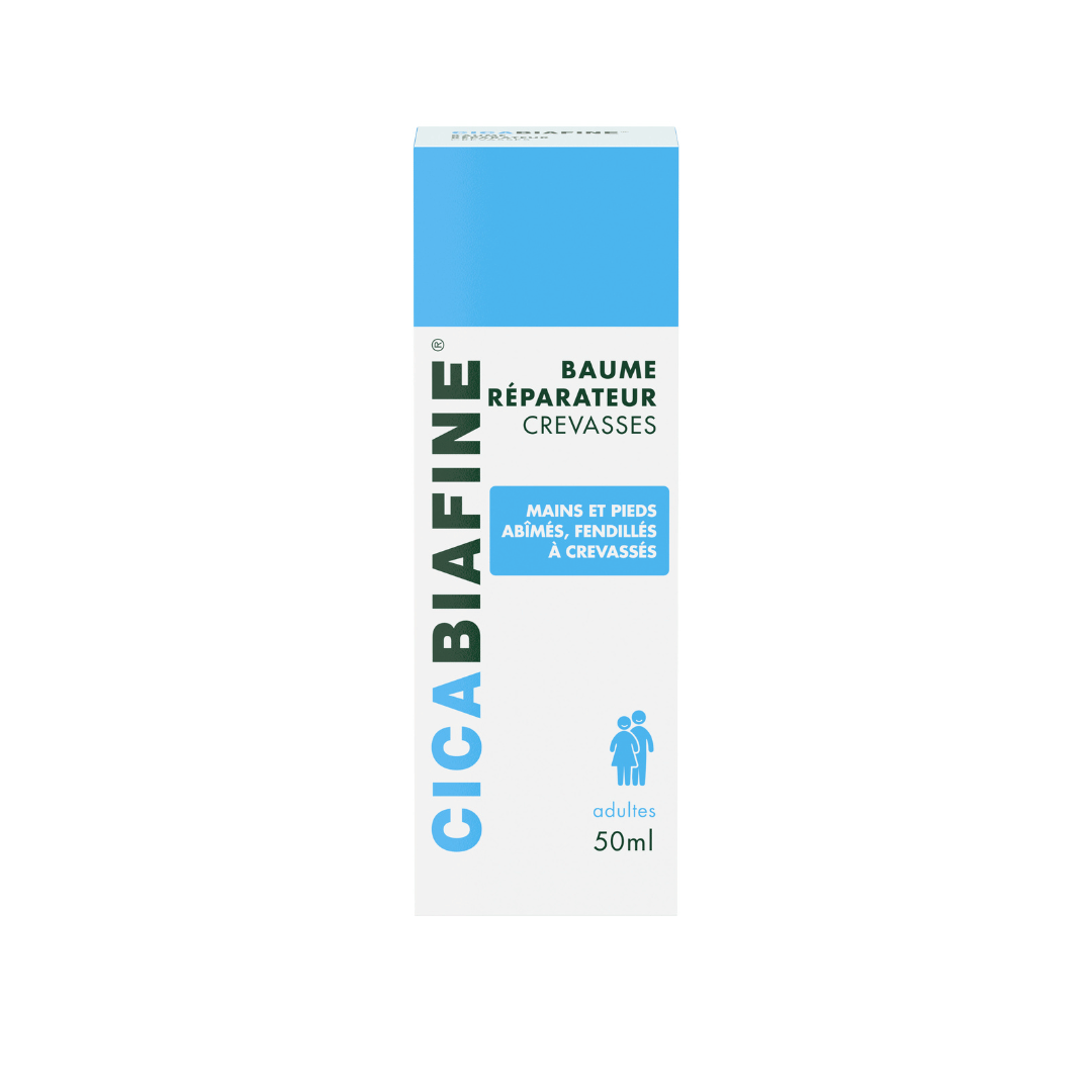 CicaBiafine Baume Reparateur Crevasses, Mains Pieds Secs 50ml