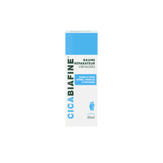 CicaBiafine Baume Reparateur Crevasses, Mains Pieds Secs 50ml