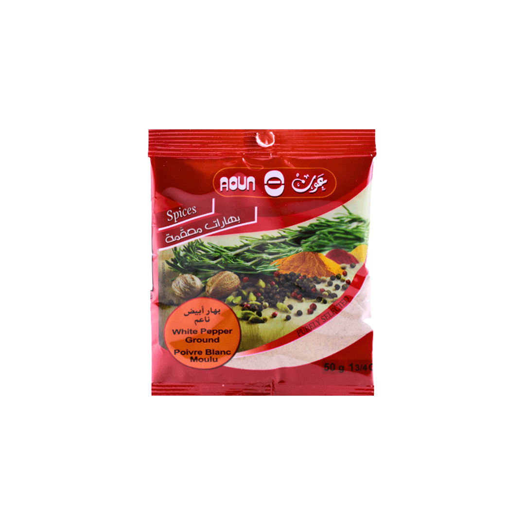 Aoun White Fine Pepper 50g