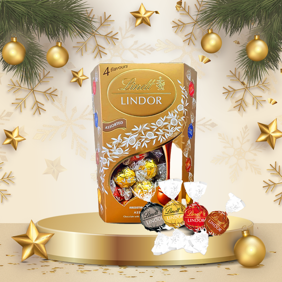 Lindt Assorted Lindor Balls Truffles Box, 500g + 100g Free