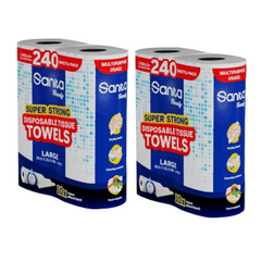 Sanita Handy Towel Large 4 Rolls, 400 + 80 Free Sheets