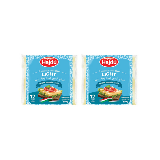 Hajdu Processed Sliced Cheese 200g Light, 2 @ 20% OFF