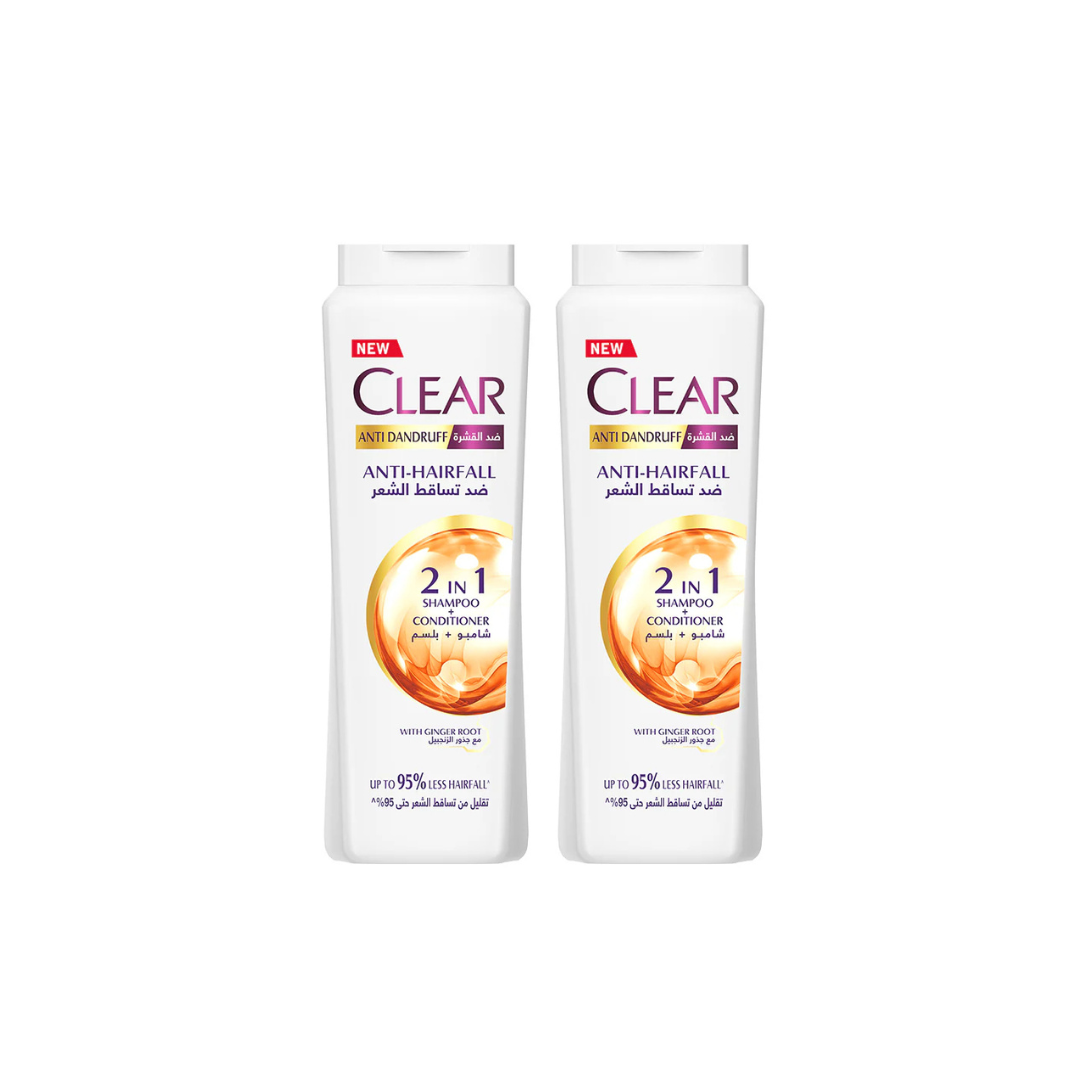 Clear Anti-Dandruff Shampoo Anti Hair Fall 360ml, 2 @ 20% OFF