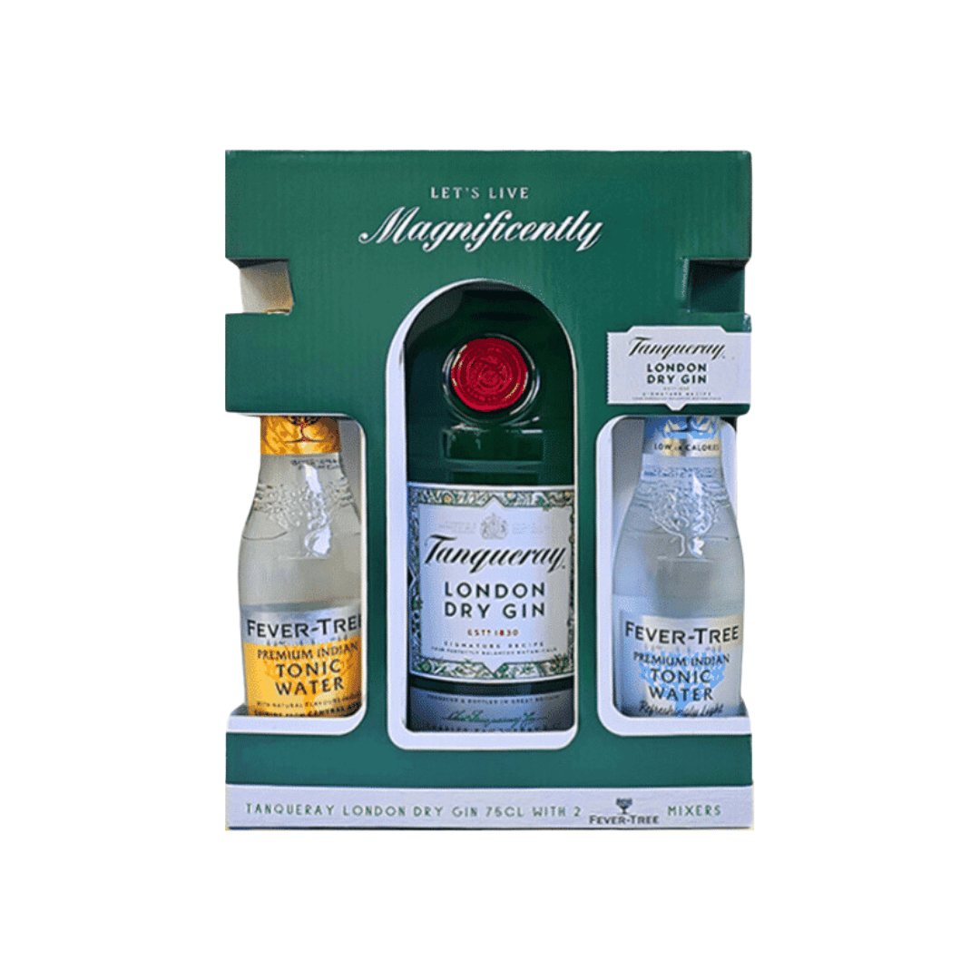 Tanqueray London Dry Gin 75cl + 2 Fever Tree Tonic