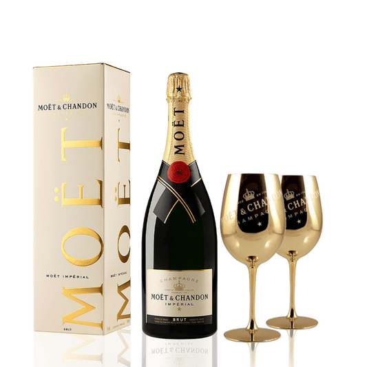 Moet Et Chandon Impérial Brut Champagne 75cl Limited Edition + 2 Glasses