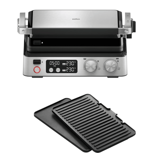 Braun Multi Grill 7 Stainless Steel Contact Grill 7040 Black