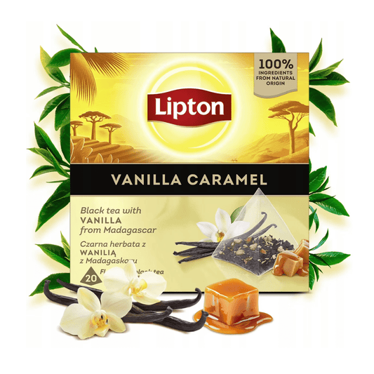 Lipton Vanilla Caramel Black Tea, Pyramide 20s