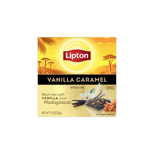 Lipton Vanilla Caramel Black Tea, Pyramide 20s