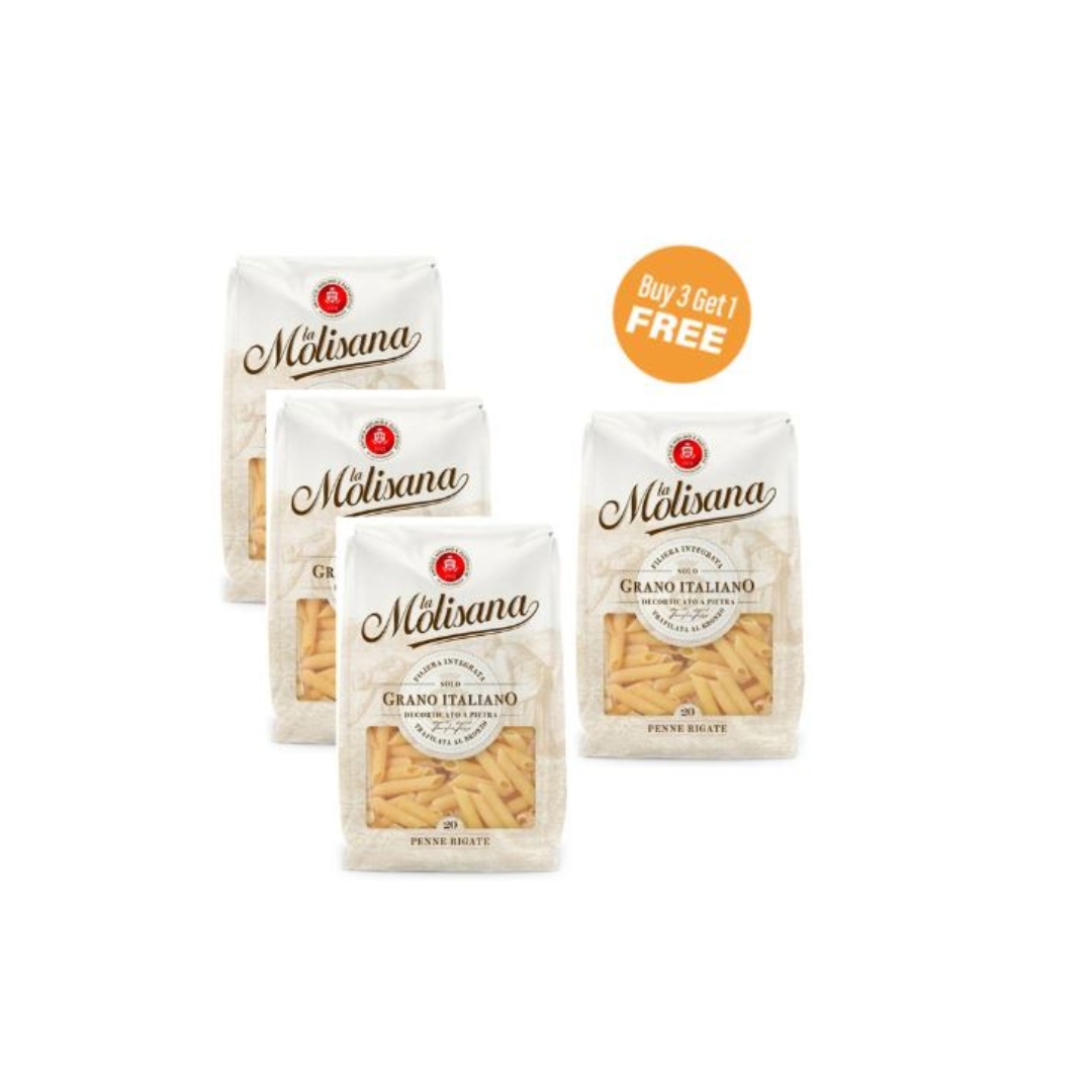 La Molisana Penne Rigate 500g, 3 + 1 Free