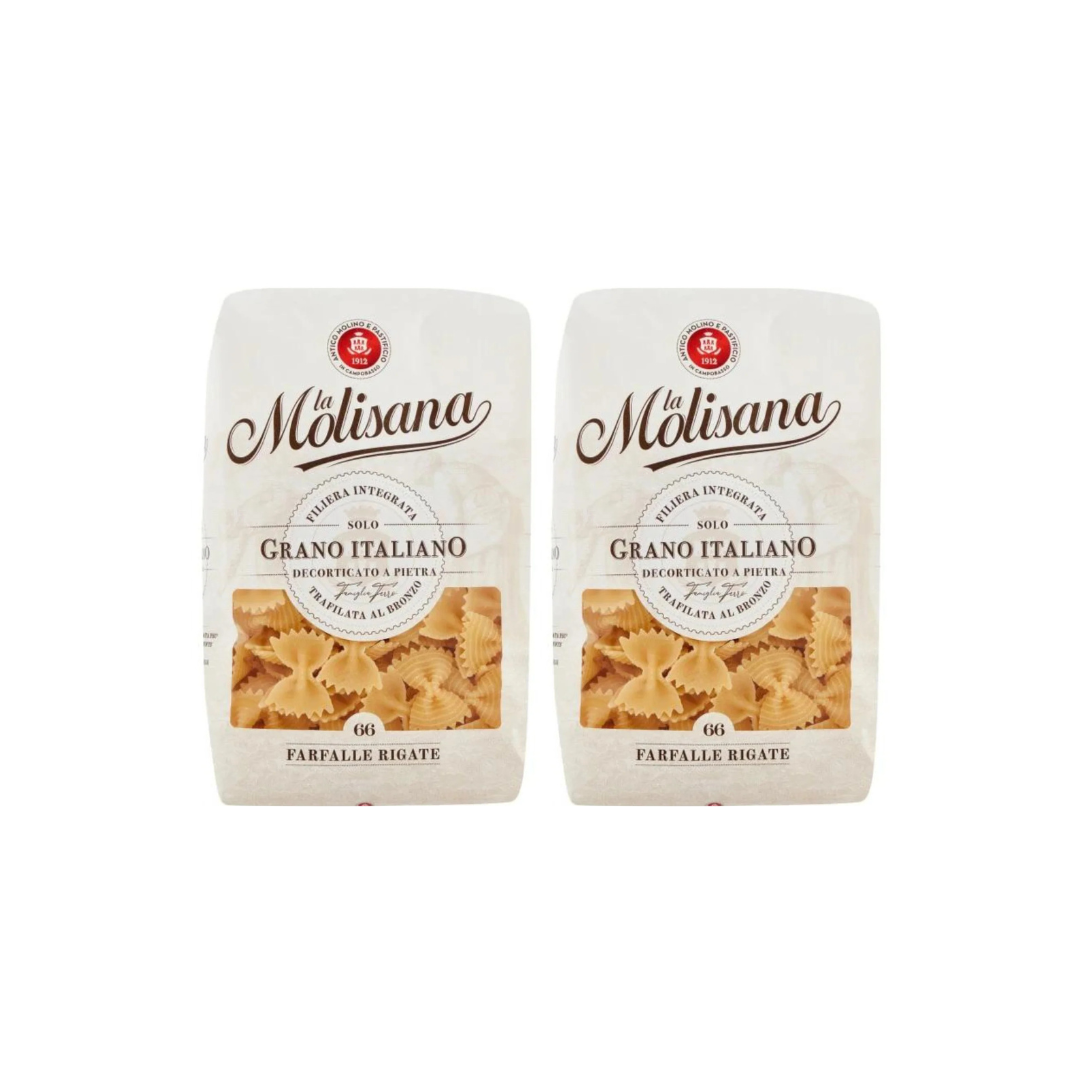 La Molisana Farfalle Rigate N66 500g, 2 @ 20% OFF