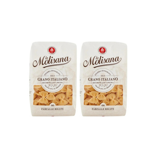 La Molisana Farfalle Rigate N66 500g, 2 @ 20% OFF