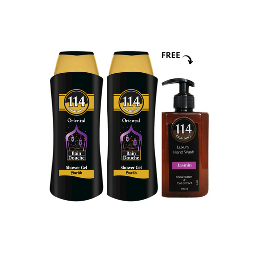 Amatoury Body Wash Oriental Sarab 2X650ml, Get Hand Wash 500ml Free